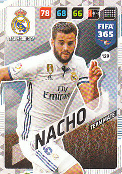 Nacho Fernandez Real Madrid 2018 FIFA 365 #129